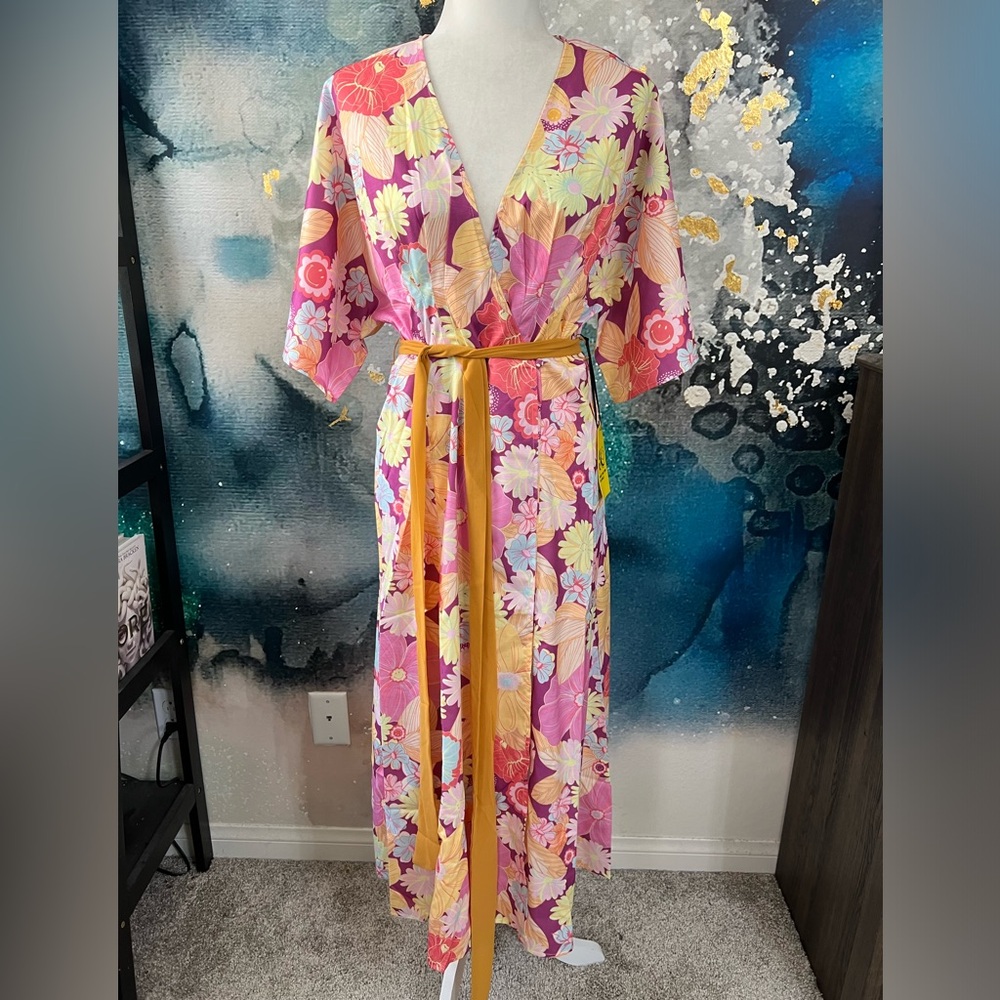Unique Vintage x Smiley Wrap Dress